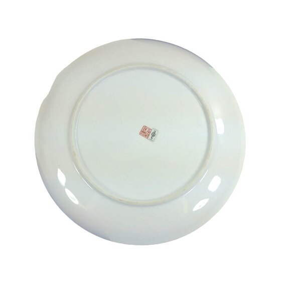 Asian Plate 10" Chop Marked on Back Original Japan Decal - Picture 4 of 8